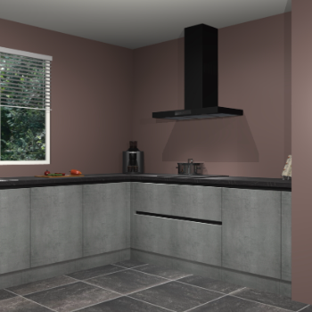 Beton parelgrijs greeploze keuken Moroni 37401