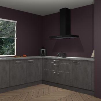 Beton antraciet keuken Moroni 37429