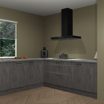 Beton antraciet keuken Moroni 37433