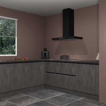 Beton antraciet greeploze keuken Moroni 37440