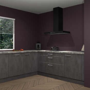 Beton antraciet keuken Moroni 37441