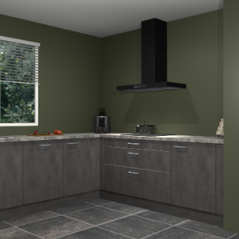 Beton antraciet keuken Moroni 37442