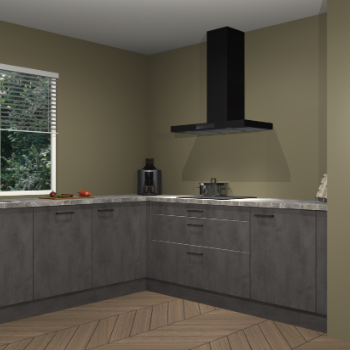 Beton antraciet keuken Moroni 37445