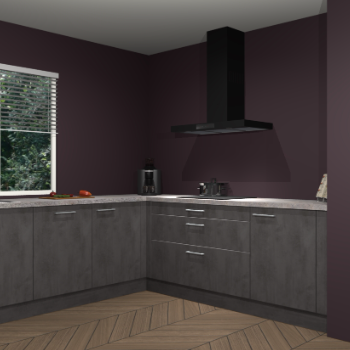 Beton antraciet keuken Moroni 37447