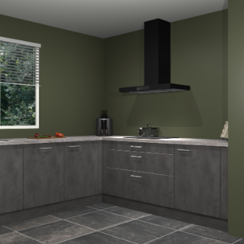 Beton antraciet keuken Moroni 37448