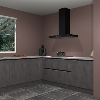 Beton antraciet greeploze keuken Moroni 37452