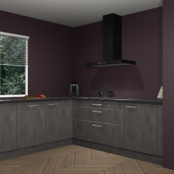 Beton antraciet keuken Moroni 37453