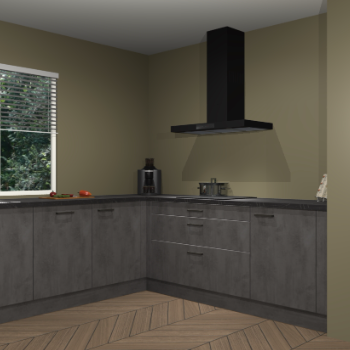 Beton antraciet keuken Moroni 37457