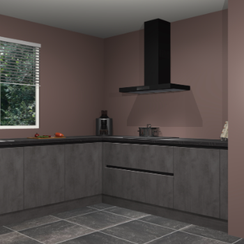 Beton antraciet greeploze keuken Moroni 37458
