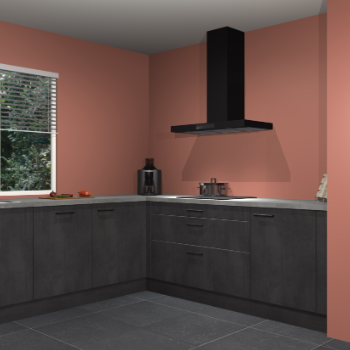 Beton zwarte keuken Moroni 37522