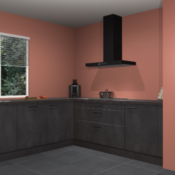 Beton zwarte keuken Moroni 37528