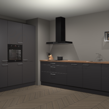 Onyxgrijze keuken Marseille 37690