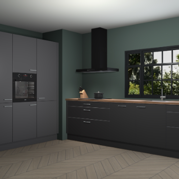 Onyxgrijze keuken Marseille 37691