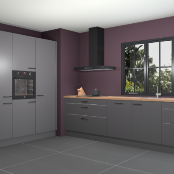 Onyxgrijze keuken Marseille 37693