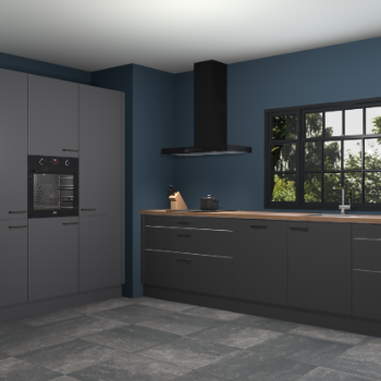 Onyxgrijze keuken Marseille 37694