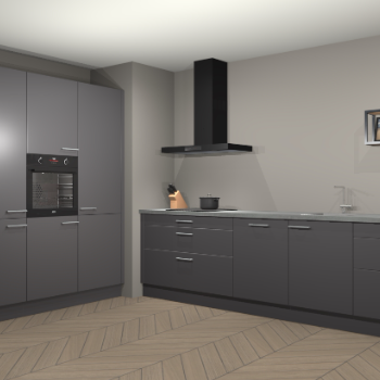 Onyxgrijze keuken Marseille 37704