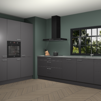 Onyxgrijze keuken Marseille 37705