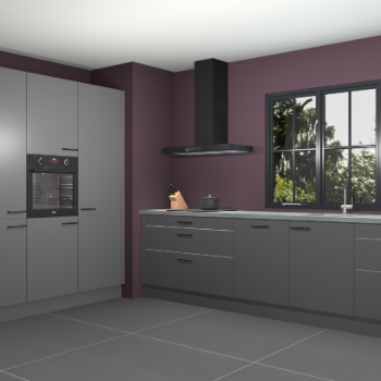 Onyxgrijze keuken Marseille 37707