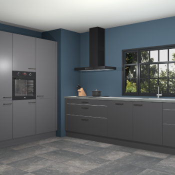 Onyxgrijze keuken Marseille 37708