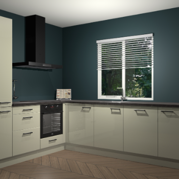 Magnolia hoogglans keuken Doha 37475