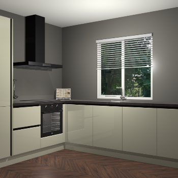 Magnolia hoogglans keuken Doha 37477