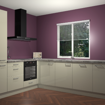 Magnolia hoogglans keuken Doha 37479