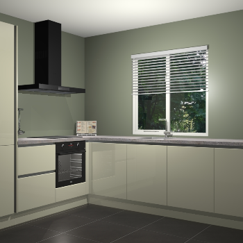 Magnolia hoogglans keuken Doha 37486