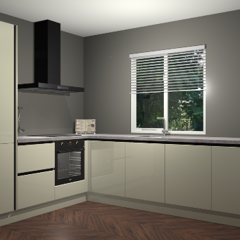 Magnolia hoogglans keuken Doha 37489