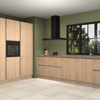 Madera natuur greeploze keuken Marseille 37698