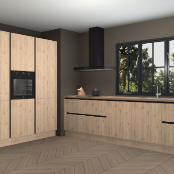 Madera natuur greeploze keuken Marseille 37701