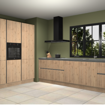 Madera natuur greeploze keuken Marseille 38376