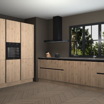 Madera natuur greeploze keuken Marseille 38385