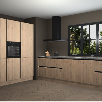 Madera natuur greeploze keuken Marseille 38391