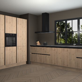 Madera natuur greeploze keuken Marseille 38403