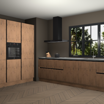 Astoria eiken greeploze keuken Marseille 38549