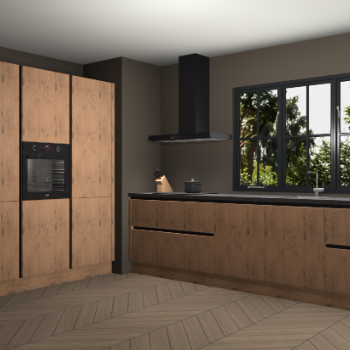 Astoria eiken greeploze keuken Marseille 38555