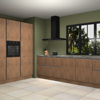 Astoria eiken greeploze keuken Marseille 38558