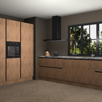 Astoria eiken greeploze keuken Marseille 38561