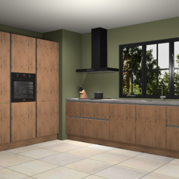 Astoria eiken greeploze keuken Marseille 38564