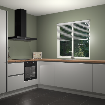 Zijdegrijze keuken Doha 37652