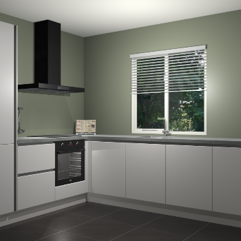 Zijdegrijze keuken Doha 37797