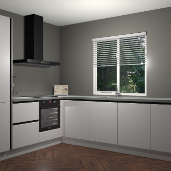 Zijdegrijze keuken Doha 37799