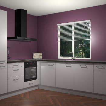 Zijdegrijze keuken Doha 37802