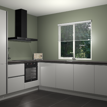 Zijdegrijze keuken Doha 37803