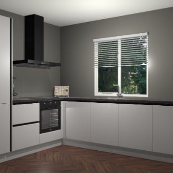 Zijdegrijze keuken Doha 37806