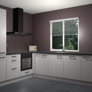 Zijdegrijze keuken Doha 37823