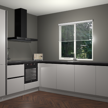 Zijdegrijze keuken Doha 37824