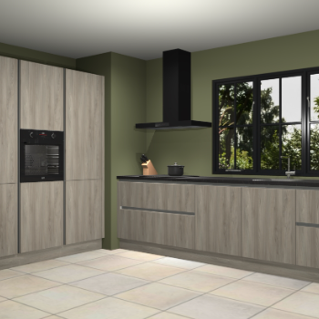 Vuren greeploze keuken Marseille 38745