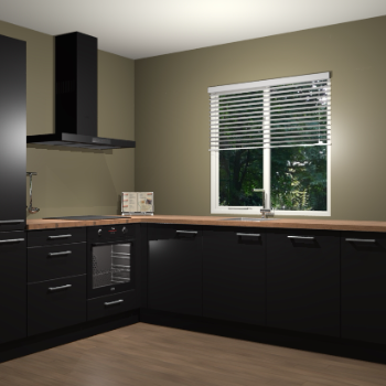 Zwart keuken Doha 37929