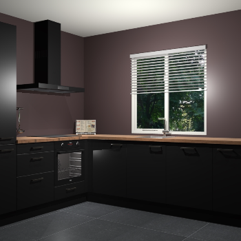 Zwart keuken Doha 37933